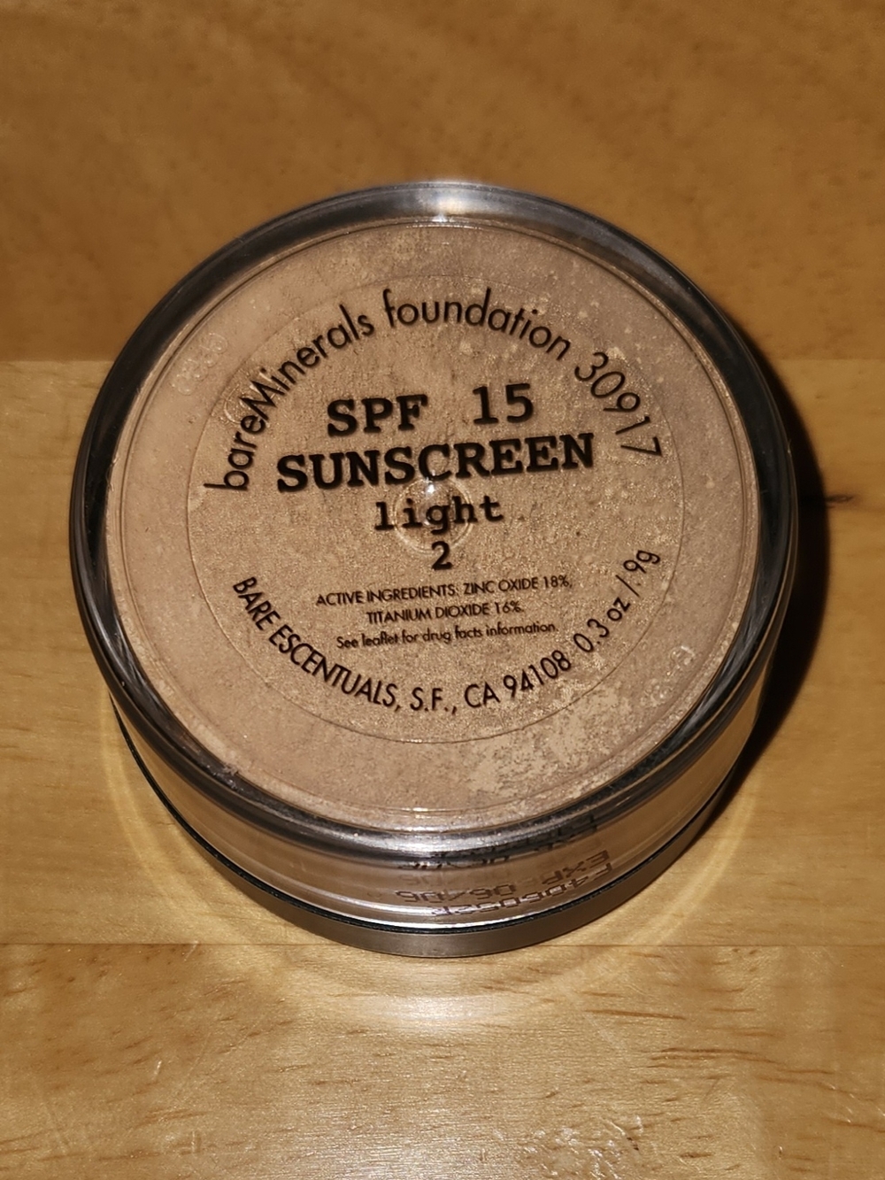 bareMinerals Foundationlight #2 size SPF 15 Sunscreen New Sealed